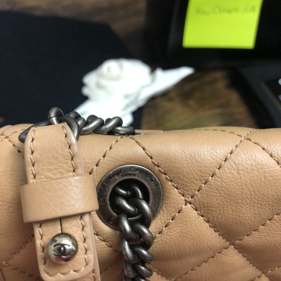 Chanel French Rivera tan/beige medium purse - Picture 9 of 11
